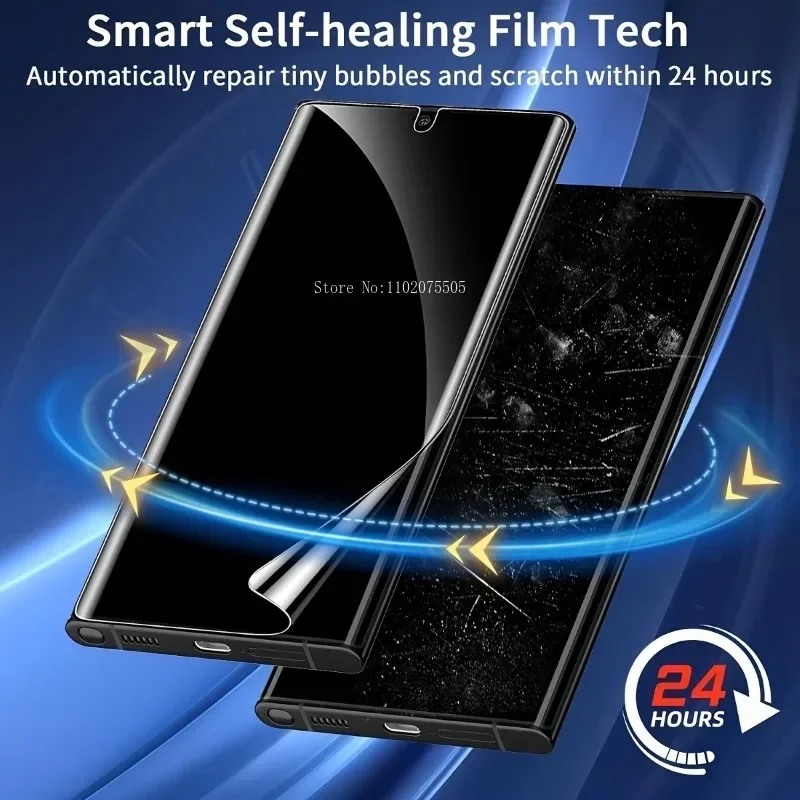 3 paquetes de protectores de pantalla de hidrogel de privacidad para Samsung Galaxy S24 S23 S22 Ultra S9 S8 S10 Plus S21 20 FE Note 10 20 Ultra Film - imagen 4