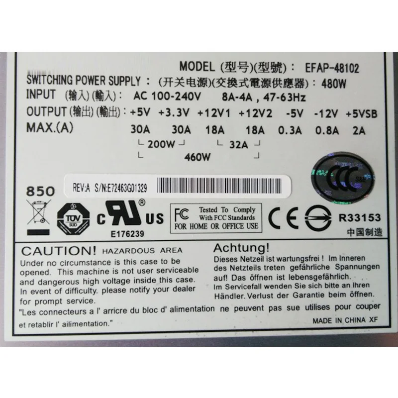 Fuente de alimentación Alta calidad Totalmente probada Envío rápido EFAP-48102 400W - imagen 4