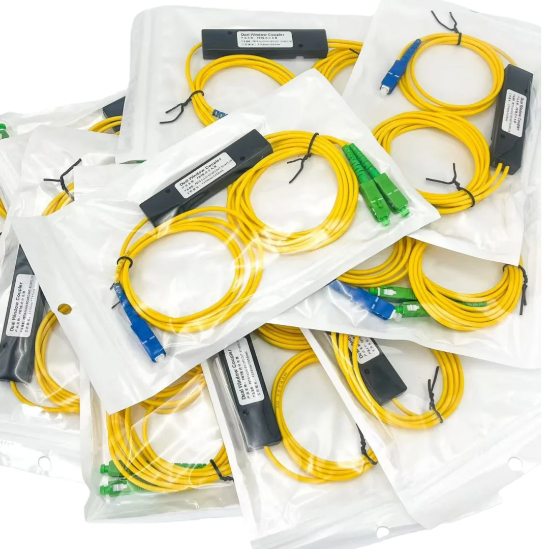 10 unids/lote 1X2 SC/UPC-SC/APC PLC divisor de fibra óptica monomodo FTTH PLC Fabrica Esse caja divisora SM PLC 1x2 SC/UPC SC/APC - imagen 2