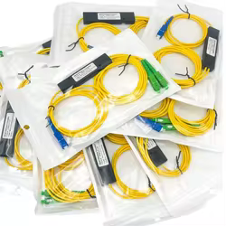 10 unids/lote 1X2 SC/UPC-SC/APC PLC divisor de fibra óptica monomodo FTTH PLC Fabrica Esse caja divisora SM PLC 1x2 SC/UPC SC/APC