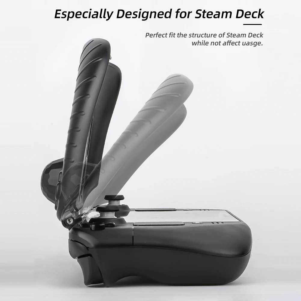 Funda protectora para consola Steam Deck, cubierta trasera + soporte, carcasa de refrigeración, accesorios de juego - imagen 5