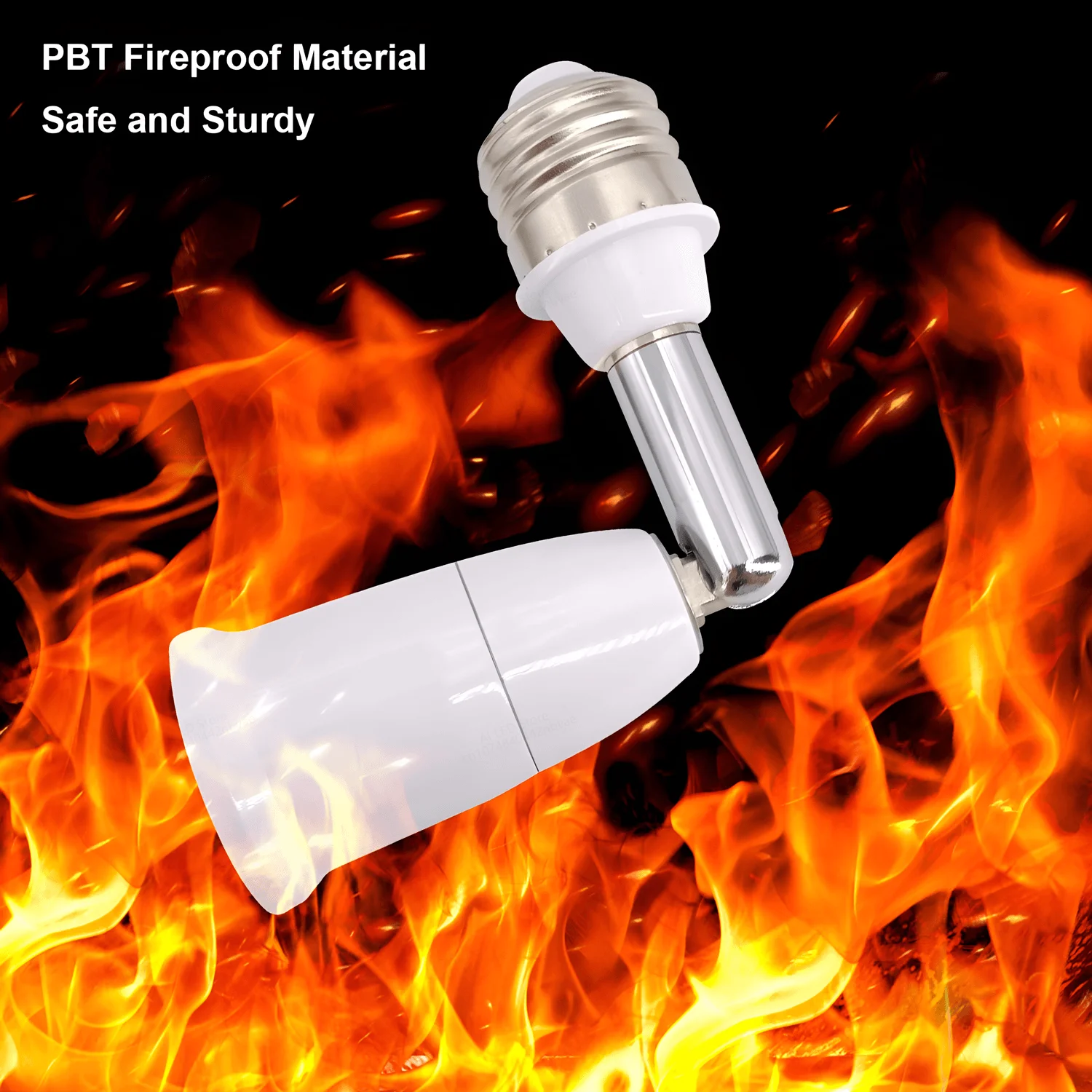 Divisor E27 2 en 1 cabezales AC85-265v ajustable 220V 110V E27 a E27 Base adaptador de bombilla LED convertidor portalámparas divisor de enchufe - imagen 5