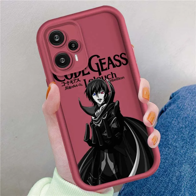 CÓDIGO de Anime GEASS Rebellion cubierta para Xiaomi Poco X3 X4 X5 X6 X7 C65 C75 M4 M5 M5S F6 F4 F5 Pro GT NFC caja de teléfono con escalera ocular - imagen 5