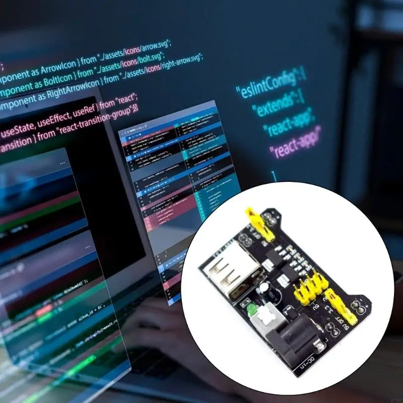 H7BC Módulo potencia liviano para tablas pan que proporciona salidas 5V y 3.3V para MB102 - imagen 5