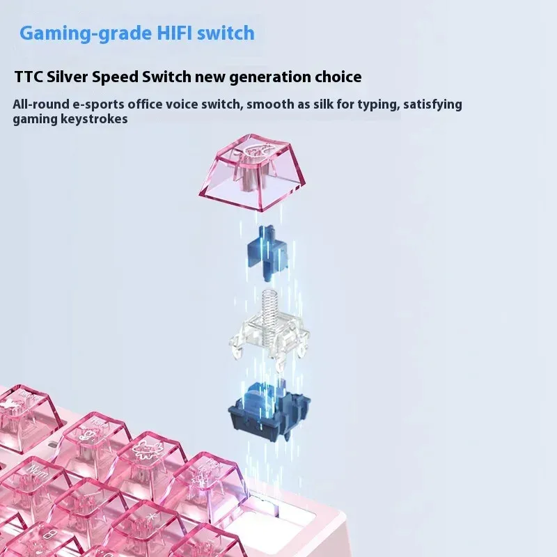 XINMENG X98 teclado Ultra mecánico inalámbrico 12000mAh junta personalizada retroiluminación RGB intercambiable en caliente 98% teclado de oficina para juegos - imagen 5