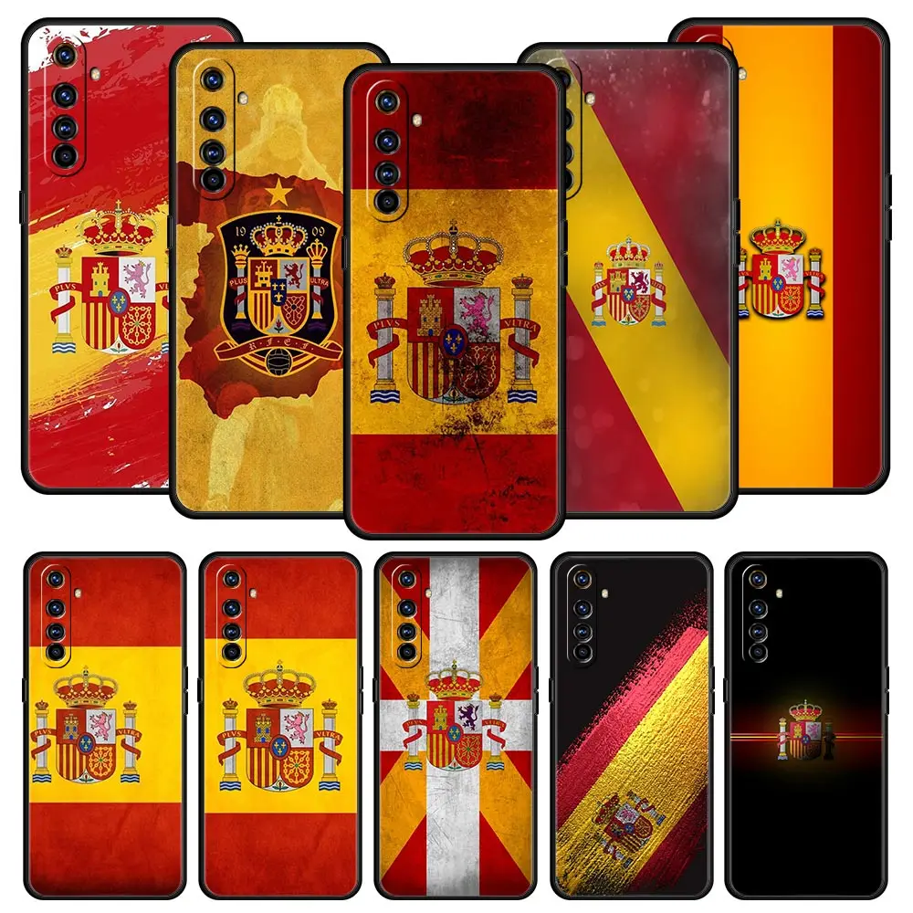 Funda de teléfono con bandera de España para Realme, 12, 11, 10, 9, 8, 5G, 7, 6, GT5, GT3, GT2 Pro Plus, C21, C11, C25, C35, GT Neo 2, 3, 3T, 5