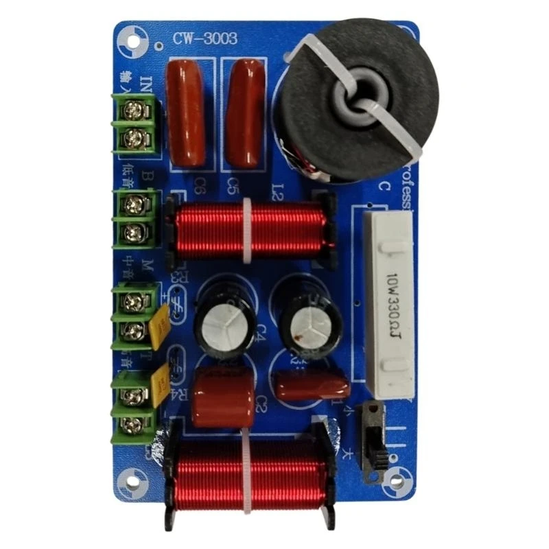 Altavoces de 300W, filtro divisor de frecuencia, agudos, bajos medianos, 3 vías, altavoz de Audio HiFi, Crossover ajustable, sistemas de Audio para el hogar DIY - imagen 5