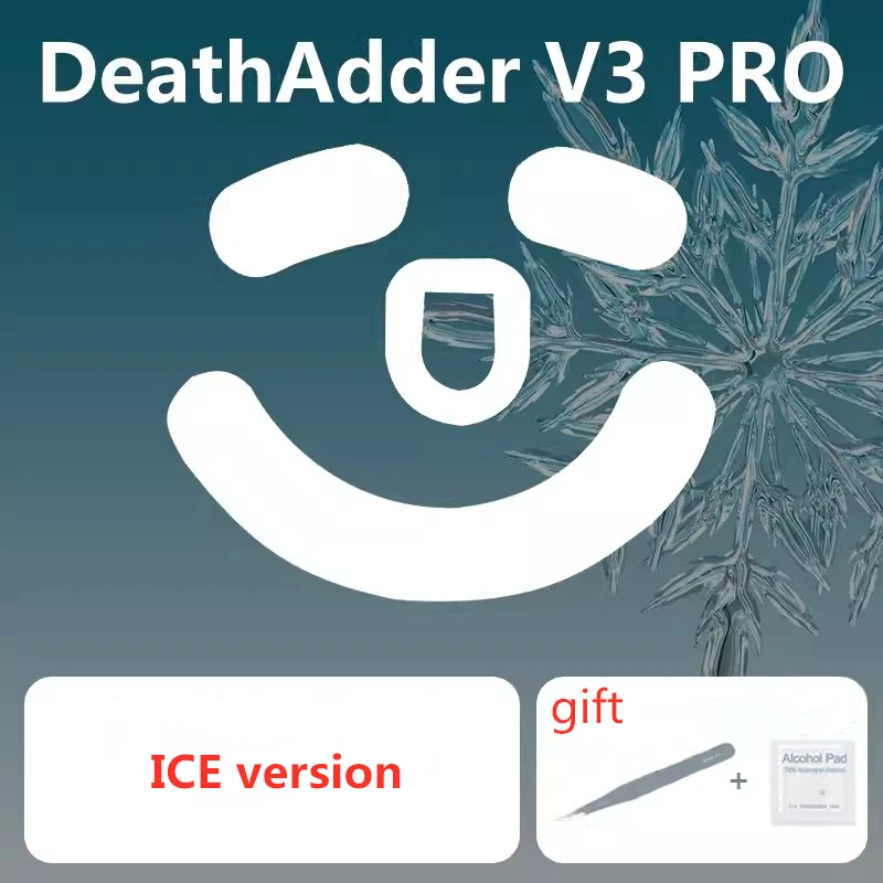 Juego de patines de ratón Ultraglide para Razer Deathadder V3 Pro, Control de freno, velocidad, versión ICE, pies de ratón, deslizamiento, pies de PTFE, 1 Juego - imagen 2