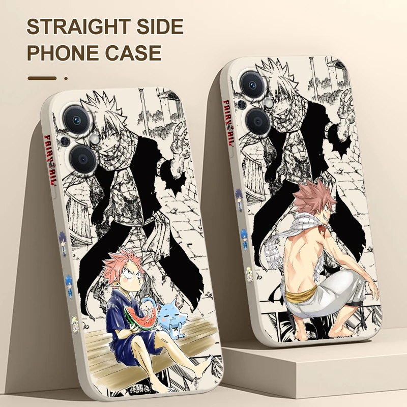 Funda de teléfono de Anime Fairy Tail para OPPO Find X5 X3 X2 Lite Pro Neo A5 A53 A94 4G 5G Liquid Left Rope Soft Cover - imagen 4
