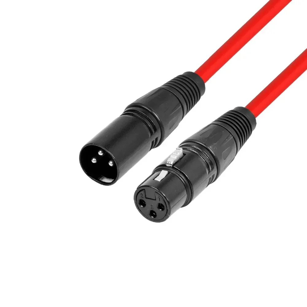 DREMAKE-Cable de Audio Pro XLR de 3 pines, Cable de altavoz equilibrado XLR macho a XLR hembra para amplificador de sonido y escenario de micrófono - imagen 3