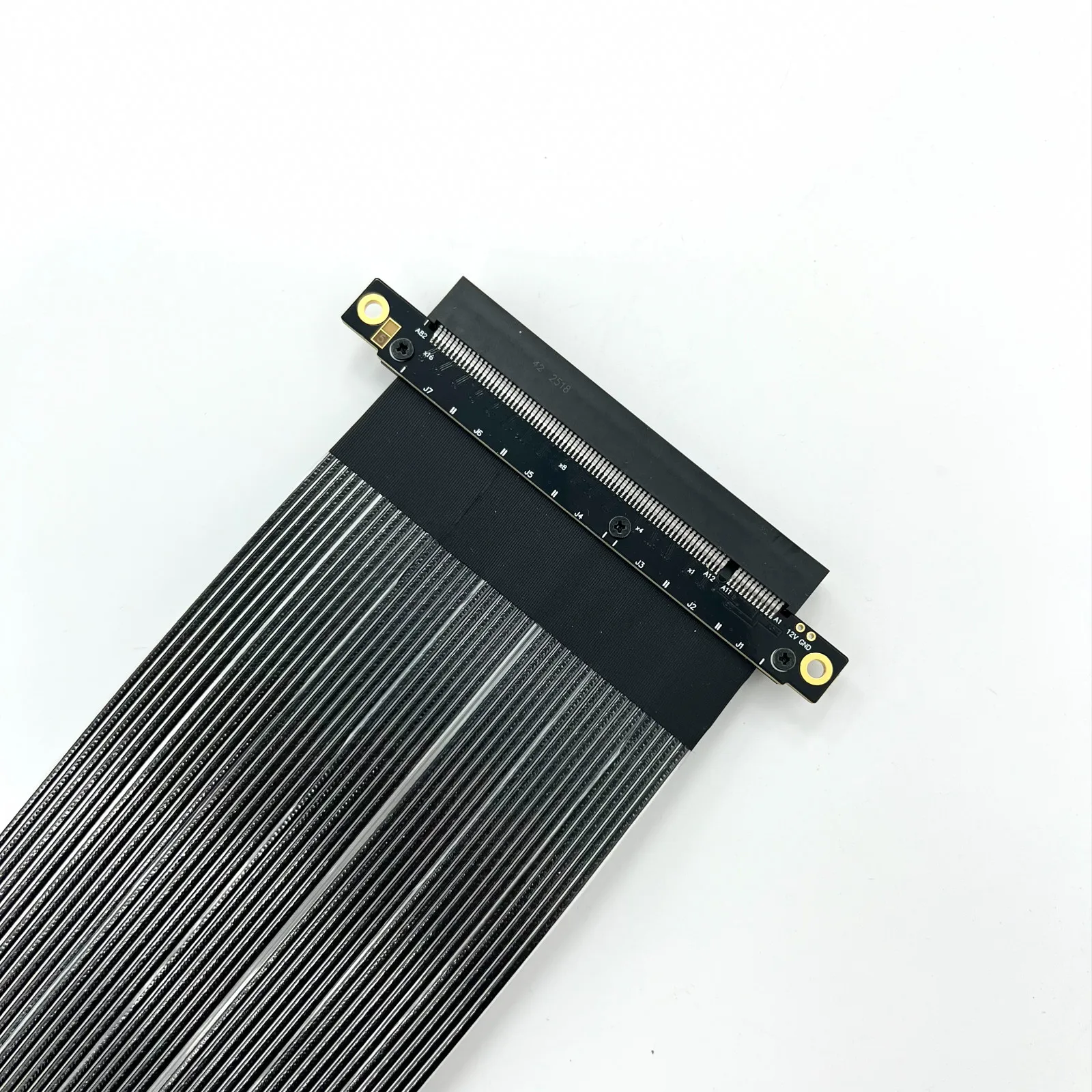 Cable de extensión PCIe 5,0 x16 a x16, chasis ATX PCI-E 5,0 x16 Riser, velocidad completa, 512Gbps, Gen5, tarjeta de vídeo gráfica sin pérdidas - imagen 4