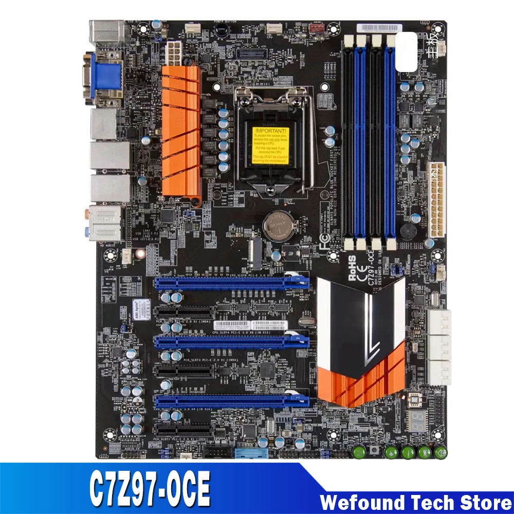 4ta generación i3 i5 i7 serie LGA1150 DDR4 PCI-E 3,0 SATA3 para placa base de escritorio Supermicro C7Z97-OCE - imagen 2