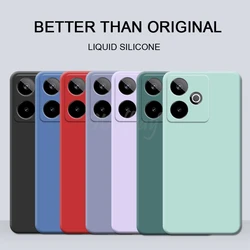 Realme GT 7 Funda Protectora Silicona Líquida TPU Goma Lisa Antigolpes