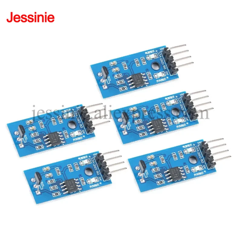 5 unids/lote Módulo de sensores Hall 3144E interruptor Hall interruptores magnéticos de velocidad módulo de Sensor de conteo de velocidad para Arduino Smart Car