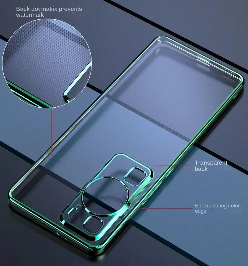 Funda trasera protectora delgada para Huawei P60, P50, P40, P30 Pro, TPU suave, chapado transparente, carcasa de arte - imagen 4