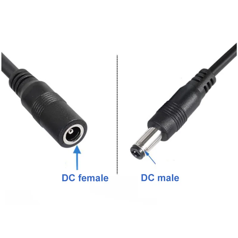 1M USB 2,0 macho a 2 vías DC macho hembra fuente de alimentación conector divisor Cable adaptador 22awg 3A A07 - imagen 4
