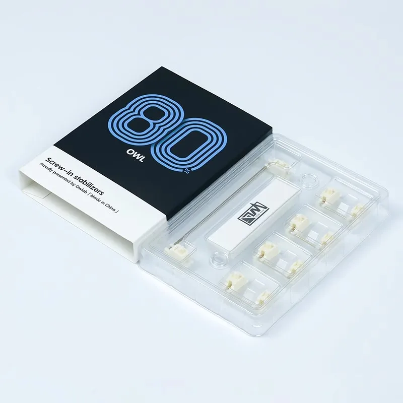 Owlab-estabilizador de montaje V3 PCB para PC Gamer, tornillo de teclado mecánico en 6.25U 7U, barra espaciadora, cable de acero personalizado, eje satélite Alice 80 - imagen 4