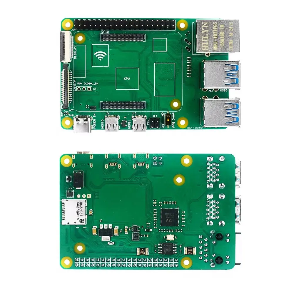 Placa adaptadora Raspberry Pi CM4 a PI4B, módulo de computadora 4, placa IO a 4USB3.0/PoE/CSI/DSI/Gigabit ETH/40 GPIO/ranura para tarjeta TF - imagen 4