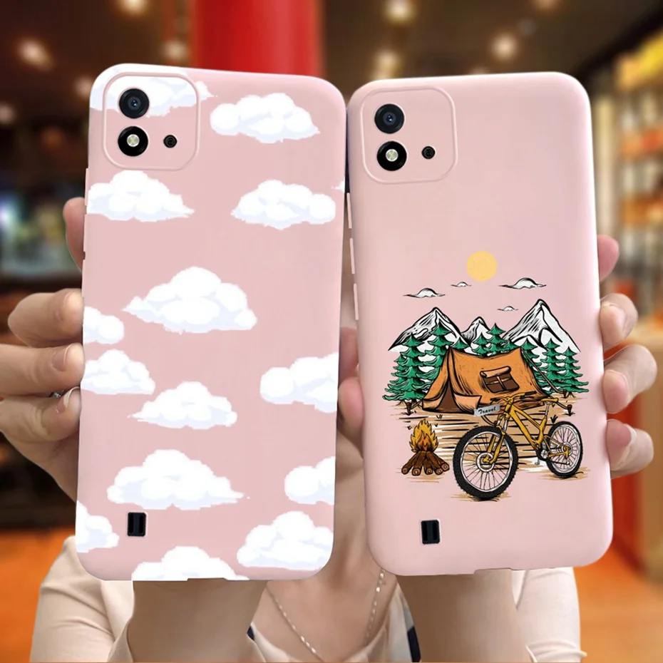 Funda trasera de silicona para Realme C11 2021, carcasa suave de TPU a la moda para Realme C11 C 11 2020 2021 RMX3231 RMX2185 - imagen 3