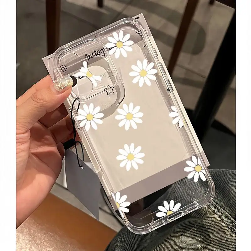 Funda Floral de crisantemo para Huawei Honor 90 Lite X9A 5G X7B X8B X9B Y9 Prime 2019 Nova 3i 5T 6 7 9 SE P40 Lite P30 Pro