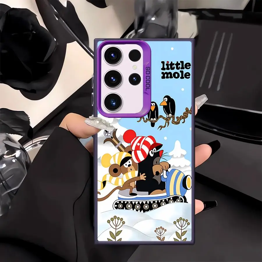 Nieve invierno dibujos animados p-ingu funda trasera de teléfono para Samsung Galaxy S23 S25 S24 FE S22 S23 Note 20 Ultra S21 S20 Plus - imagen 4