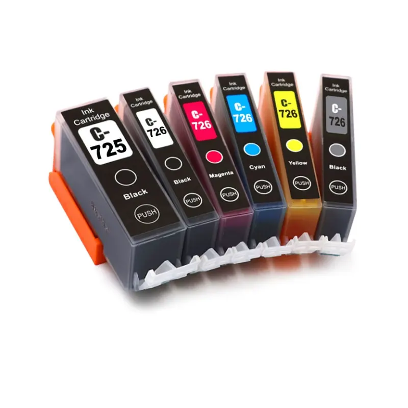 Adecuado para Canon IP4870 IP4970 IX6560 MG5170 MG5270 MG6170 MG6270 MG8170 MX886 MX897 impresora PGI-725 CLI-726 cartucho de tinta - imagen 4