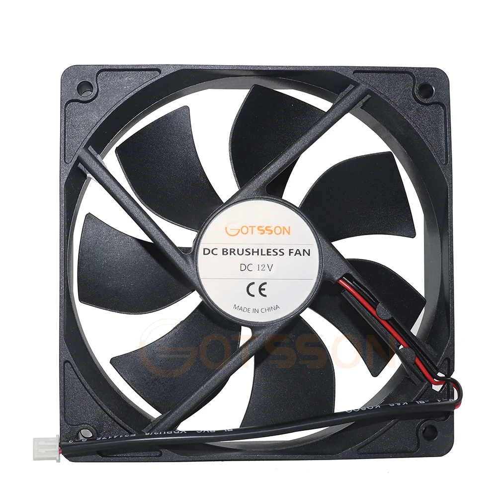 Ventilador de caja de alimentación de 12CM 12025 120*120*25MM 120MM ventilador de refrigeración DC 12V HKC ventilador FORGAME.HK - imagen 3