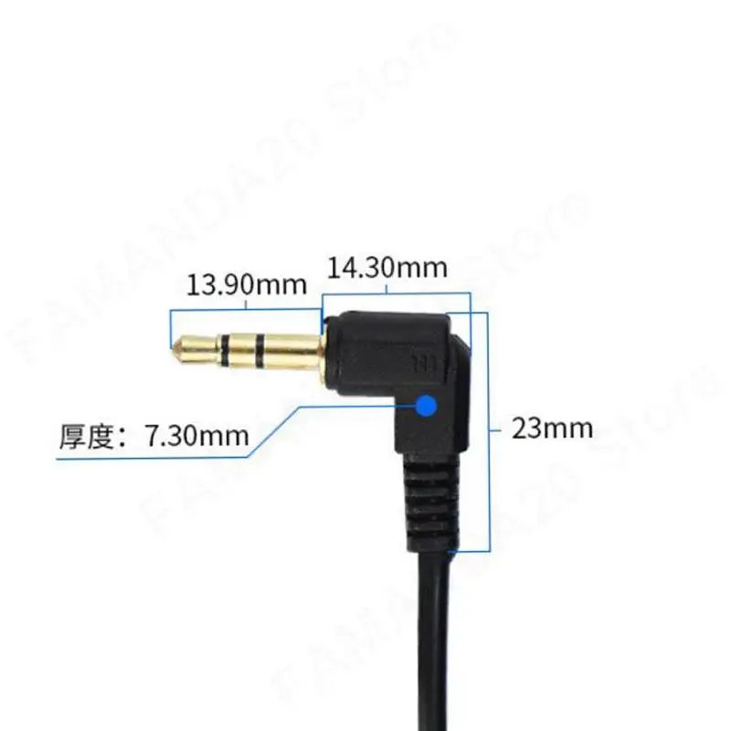 1 Uds 0,5 m/1m 3,5mm cable de extensión de conector macho a macho ángulo de 90 grados para altavoz auxiliar de coche cable de Audio estéreo cable de extensión m20 - imagen 4