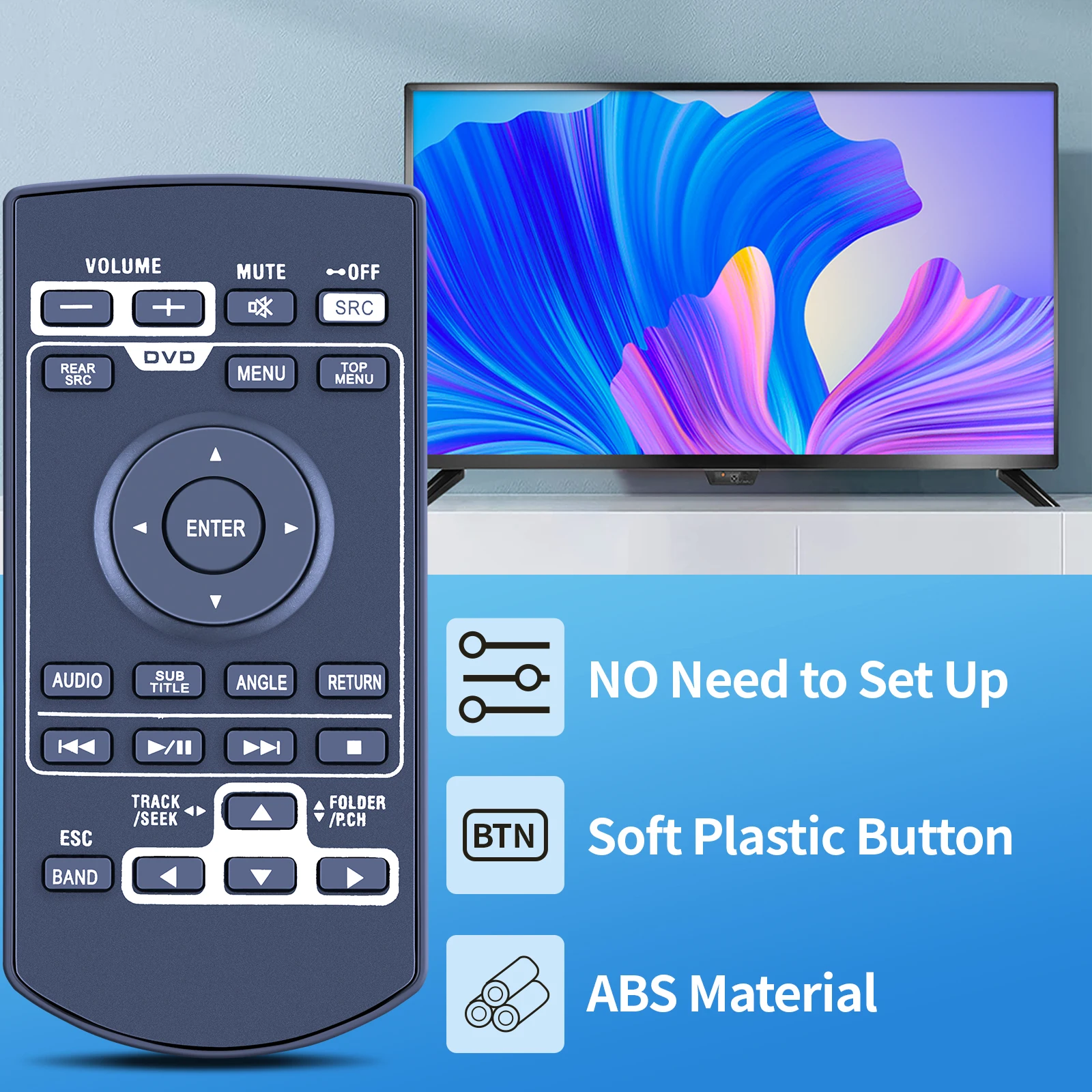 Mando a distancia para Toyota CXE5722, reproductor de DVD estéreo para coche, nuevo - imagen 3