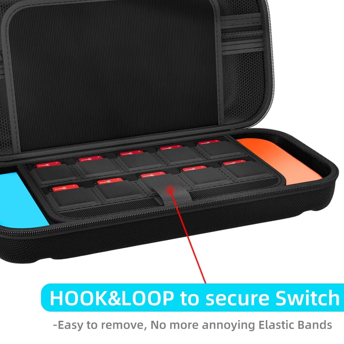 Para Switch OLED modelo Estuche de transporte 9 en 1 Kit de accesorios para Nintendo Switch modelo OLED con funda protectora - imagen 5