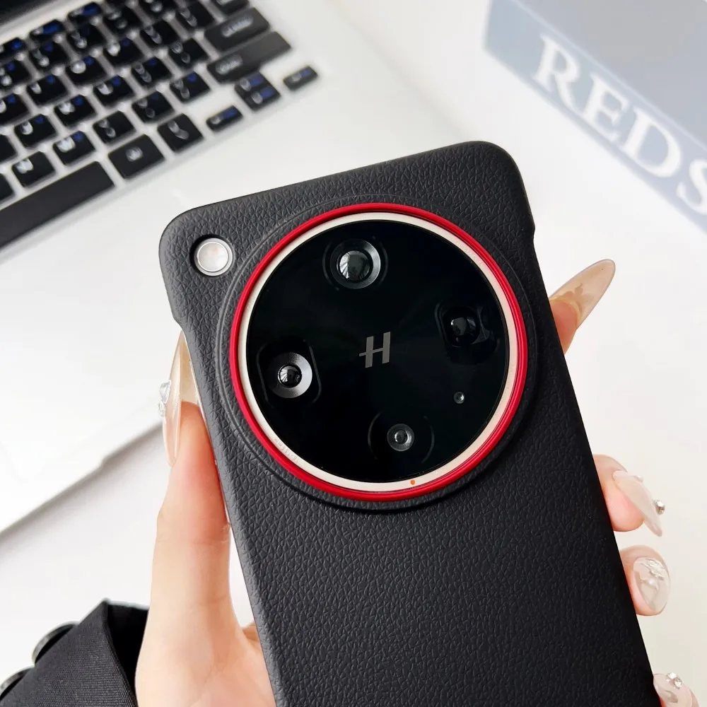 Para OPPO Find X8 Ultra funda dura de cuero PU funda protectora trasera ultrafina para OPPO Find X8 Pro X8Ultra carcasa de teléfono - imagen 4