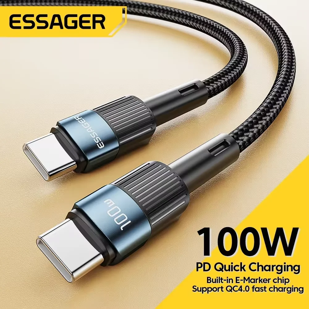 Essager Cable USB-C 100W Power Delivery Carga Rápida