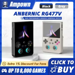 Consola de juegos portátil RG477V, pantalla táctil de 4,7 pulgadas LTPS 120Hz, dimensión 8300, Android 14, 27W, carga rápida, reproductor de videojuegos AI, regalos