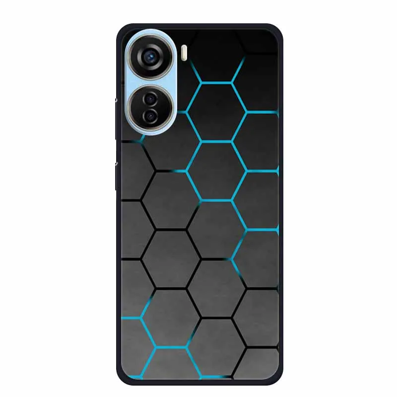 Funda para ZTE Blade V40 diseño Funda de silicona suave estética cubierta negra para Blade V40 diseño protector a prueba de golpes Coque parachoques - imagen 2