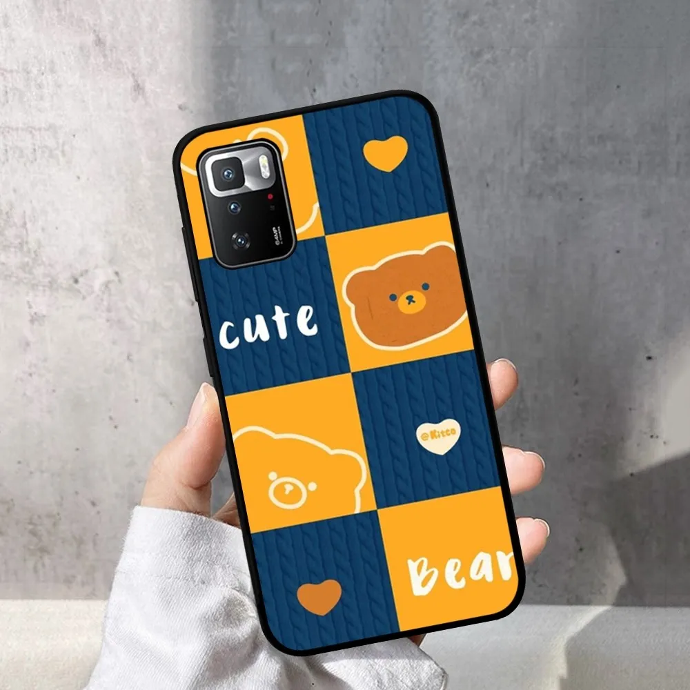 Funda de teléfono con oso de juguete de dibujos animados para Redmi Note 4X5 A 6 7 8 T 9 9S 10 11S 11Epro Poco M3 Pro - imagen 3