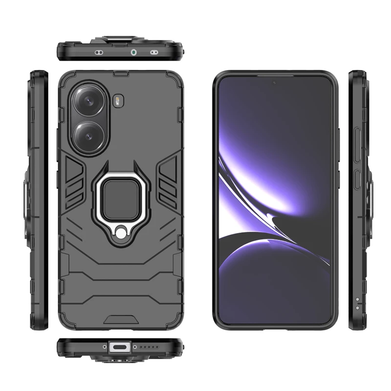 Para Xiaomi POCO X7 Pro funda a prueba de golpes soporte de teléfono cubierta POCO X7 Pro funda protectora armadura anillo magnético POCO X7 Pro cubierta - imagen 5