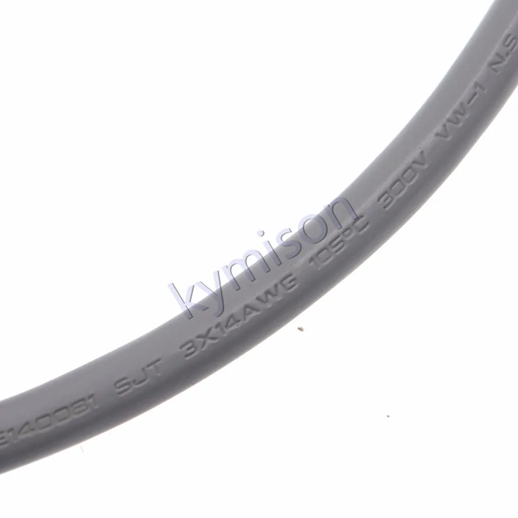 IEC320 C14 a C13 PDU UPS Cable de extensión 15A 250V macho a hembra 14AWG 3G2.08mm gris 1,8 m - imagen 2