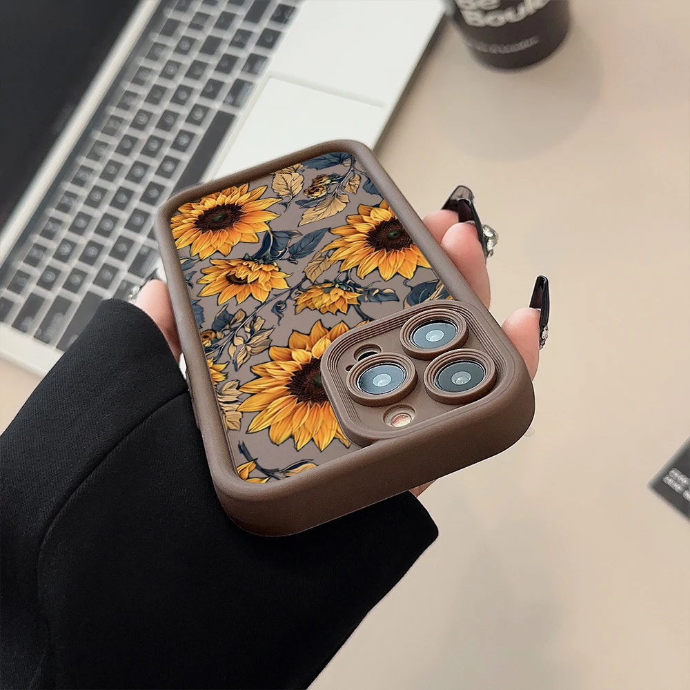 Funda para iPhone 17 Fundas iPhone 16 Pro Max Funda de teléfono con estampado de flores para iPhone 15 14 13 12 11 7 8 16 Plus 16E 17 Air Cover - imagen 4