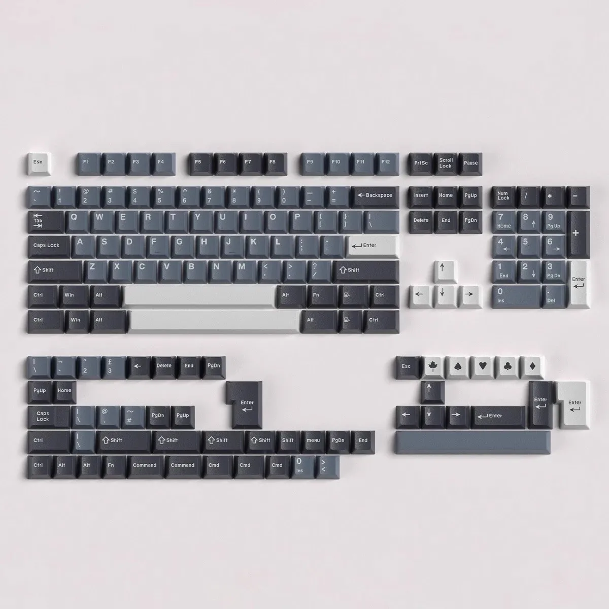 163 teclas/juego Daye Clone GMK Olivia Apollo teclas ABS teclas de doble disparo perfil de cereza teclas a prueba de luz para interruptores MX - imagen 2