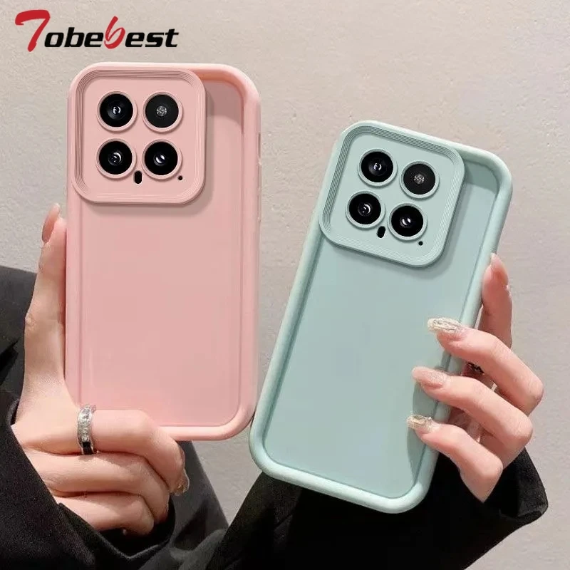 Funda de silicona para lente de cámara de Color caramelo para Xiaomi Mi 14 14T 13 12 11 10 Ultra Pro Funda trasera suave - imagen 3