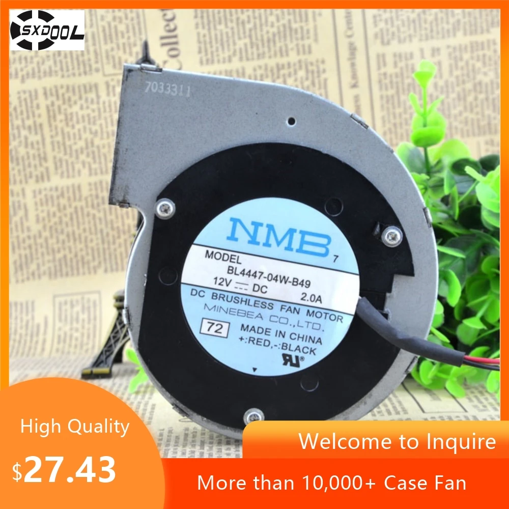 Para NMB BL4447-04W-B49 110x110x28mm 12V 2A 5500RPM 62CFM marco de Metal PWM Turbo ventilador - imagen 4
