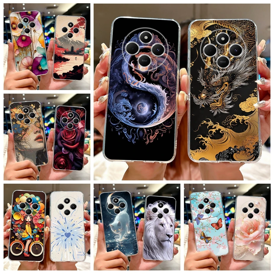 Para Xiaomi Redmi 14C funda Poco C75 Cool Dragon patrón funda de silicona suave para Xiaomi Poco C75 C 75 Redmi 14C Fundas parachoques