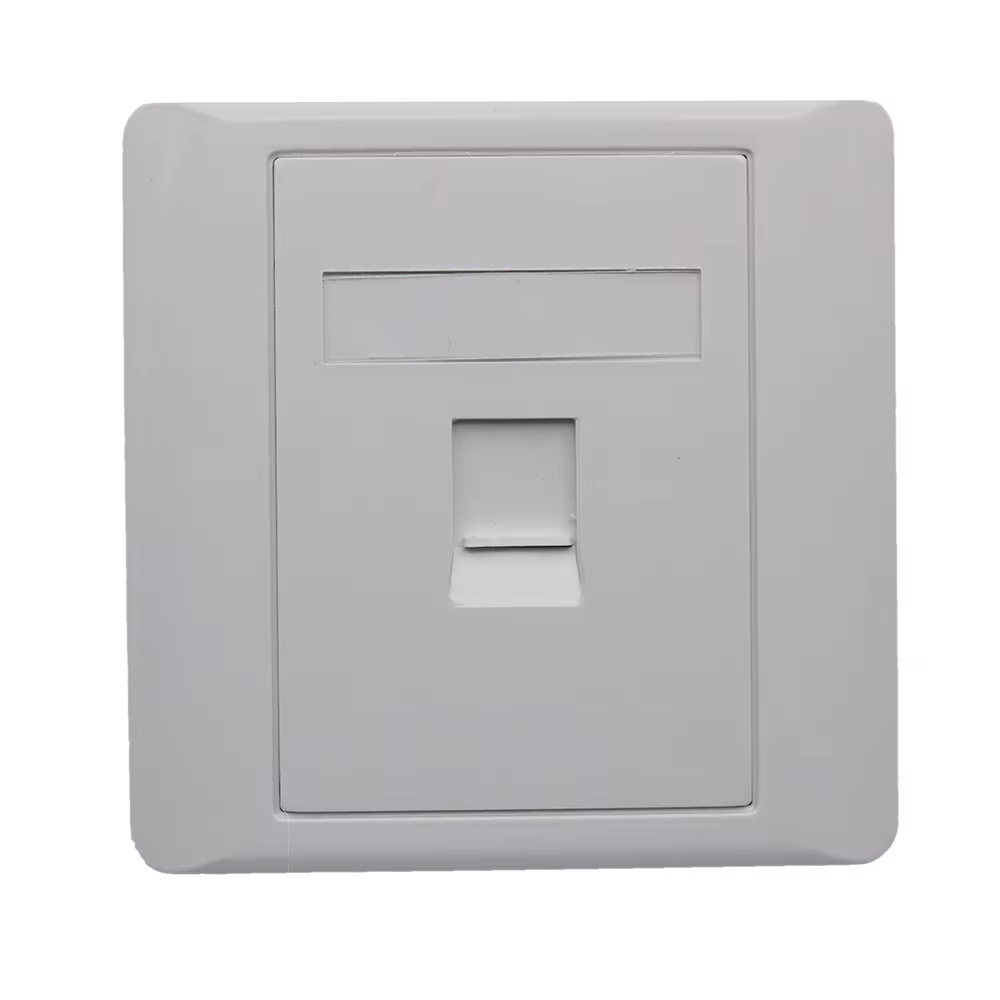 Xintylink Toma RJ45 Cat5e/Cat6 – Placa Frontal Blanca - imagen 4