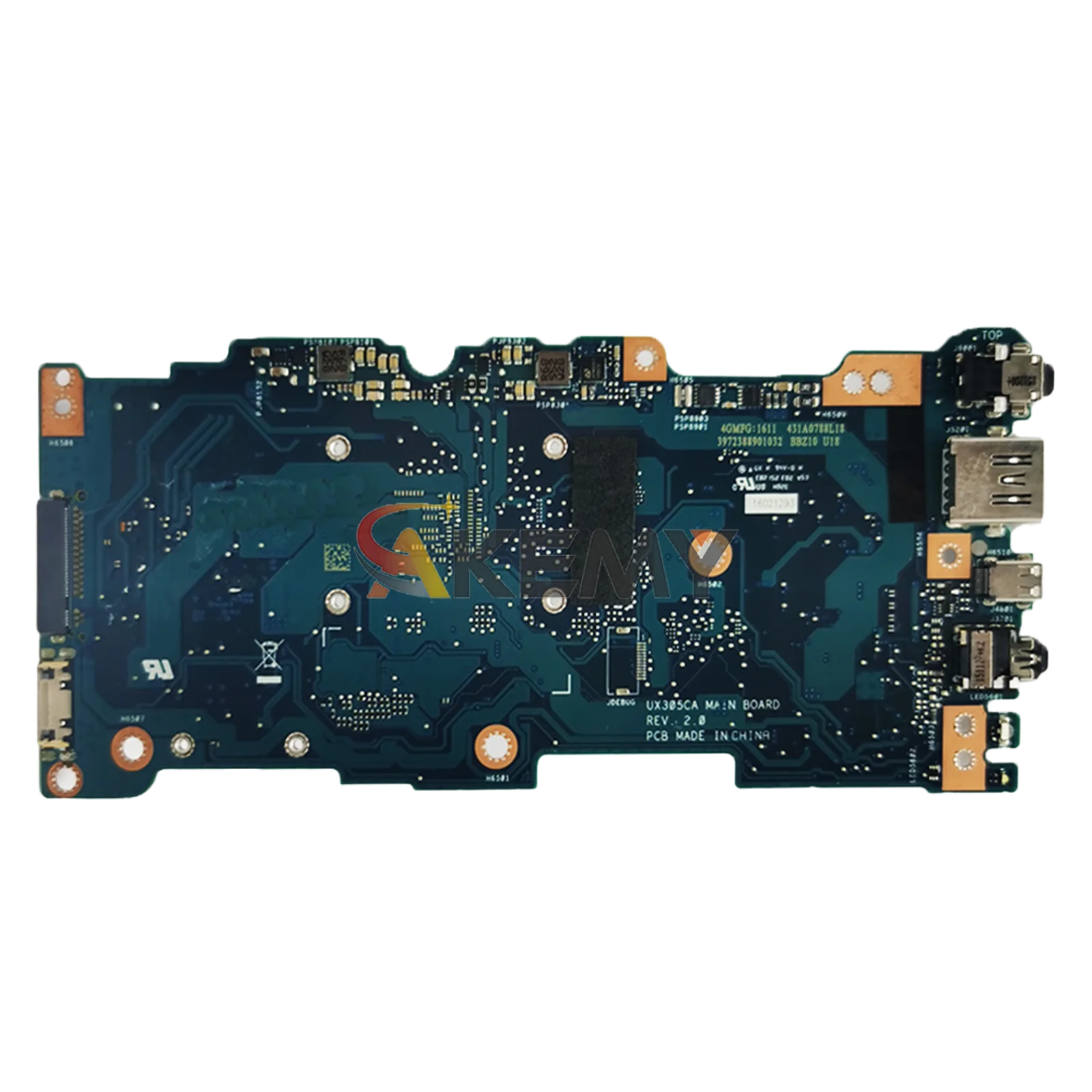 Placa base para ordenador portátil UX305CA para ASUS ZenBook UX305C UX305CA U305C placa base para portátil con CPU M3 M5 M7 100% pruebas OK envío rápido - imagen 2
