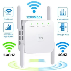 Repetidor WiFi AC1200 – Amplificador Dual Band para Casa