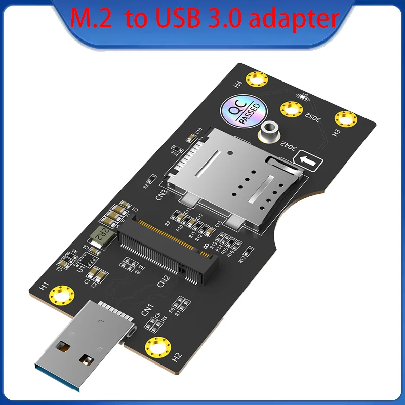 Adaptador NGFF(M.2) a USB 3,0 con tarjeta SIM de 8 pines, Kit de gastos, ranura para módulo 3G/4G/5G, tarjeta NGFF(M.2) tipo 3042/3052