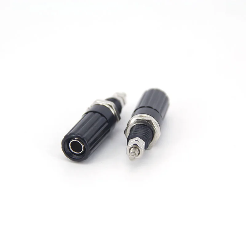 Rojo negro 4mm M3 * 45 Banana vinculante poste enchufe Terminal Audio altavoz conector enchufe para sonda de prueba amplificador Jack adaptador - imagen 5