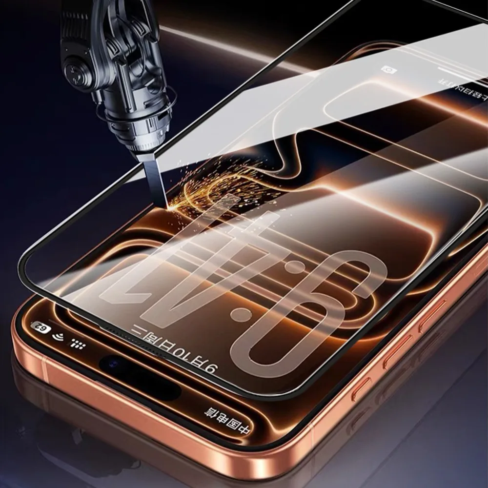 1/2/3 Uds. Protectores de pantalla de vidrio templado 9H con caja de instalación sin polvo para IPhone 17 Pro Max/17 Air/17 Pro/17 películas protectoras - imagen 3