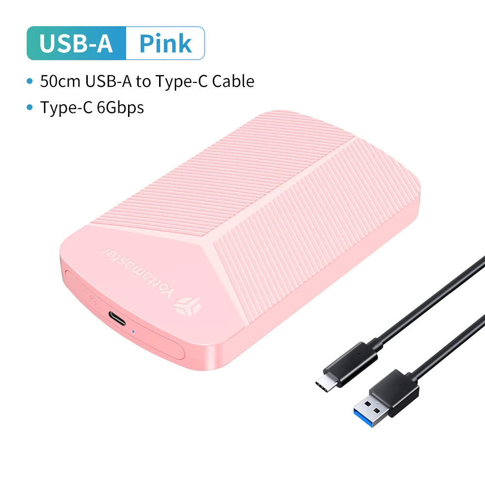 USB A to C Pink