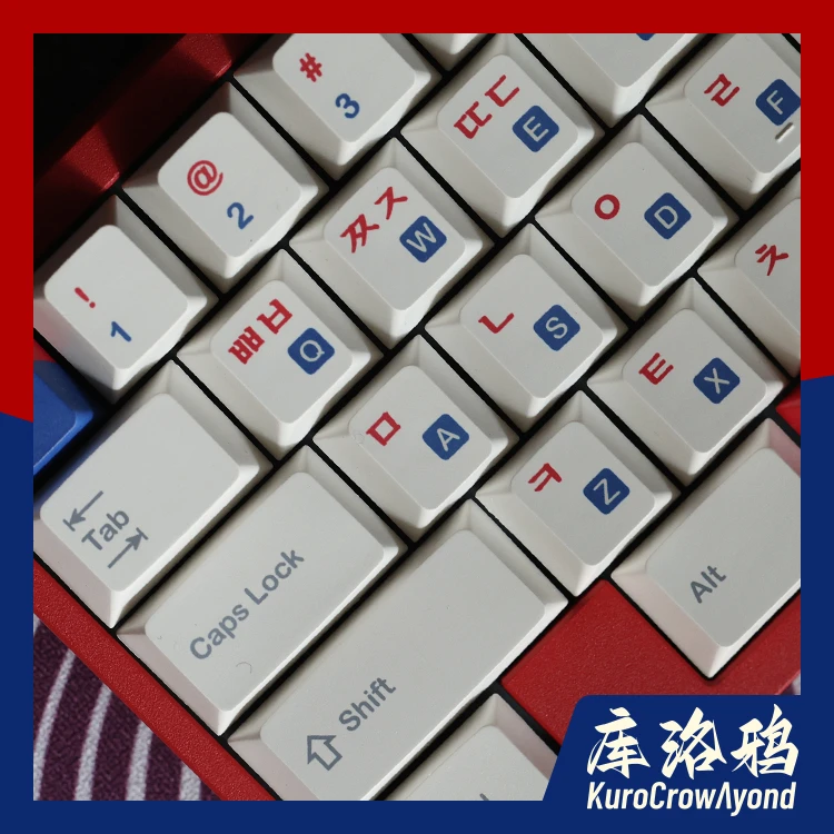 Echome-teclas coreanas Pbt Cherry, teclas de sublimación de tinte para teclado mecánico, diseño ISO ANSI, teclas colgantes personalizadas - imagen 2